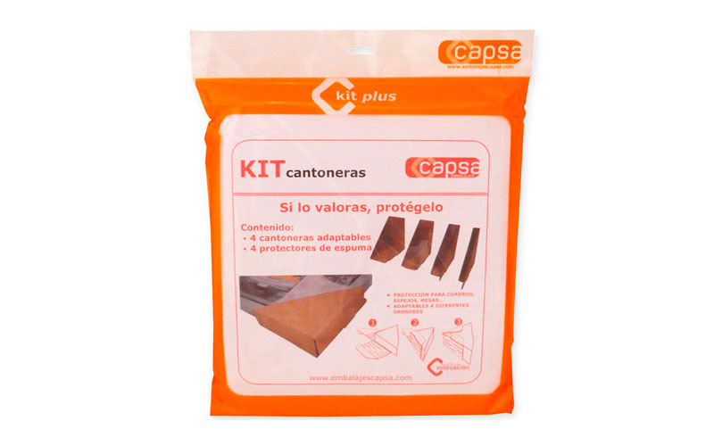 Material embalaje protector kit cantoneras